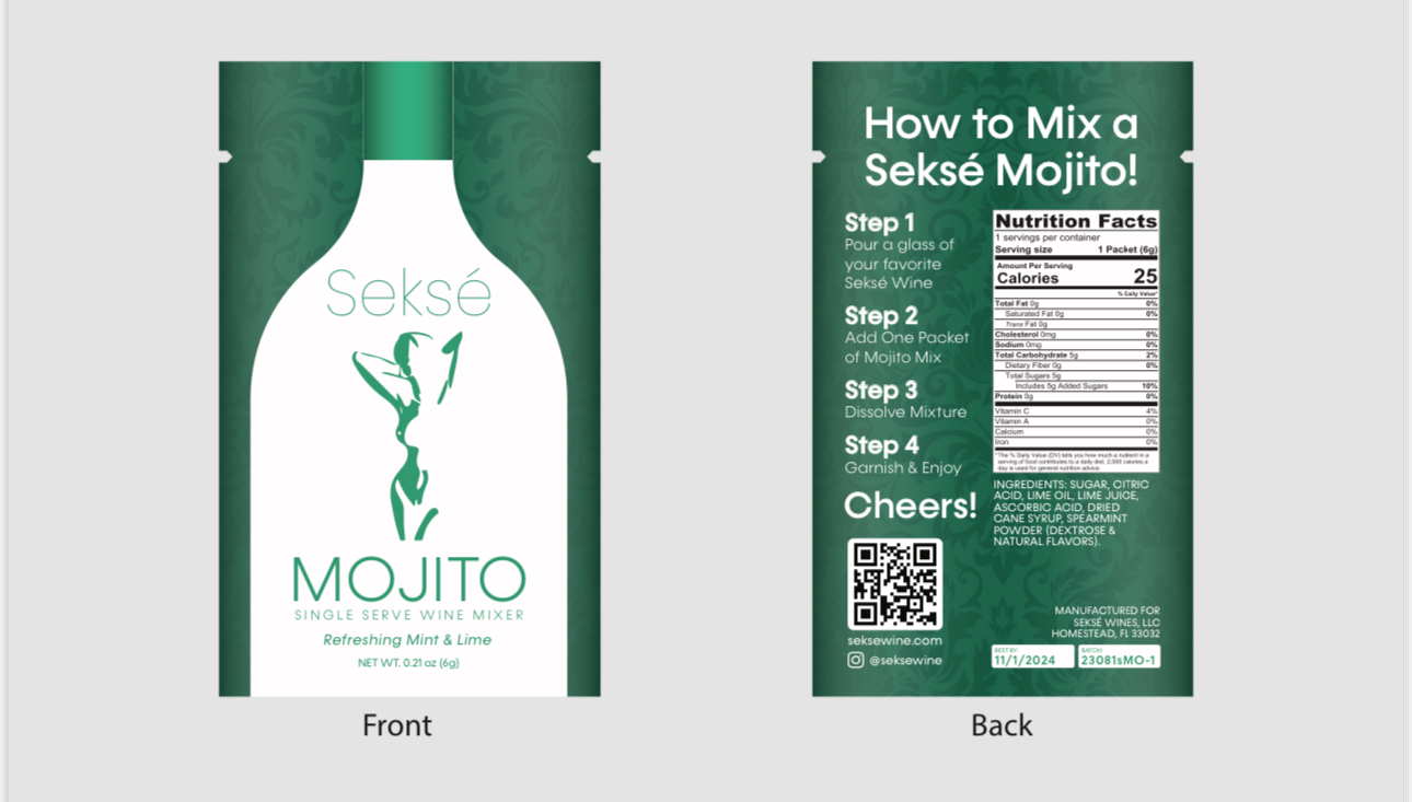 Sekse Mojito Single Reserve Serve Wine Mixer