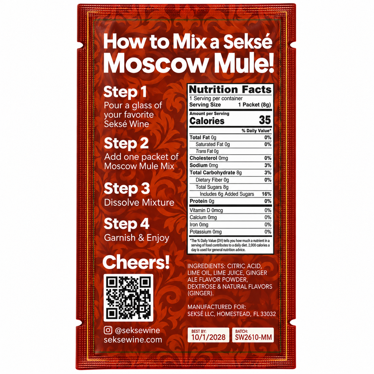 Sekse Moscow Mule Single Reserve Serve Wine Mixer